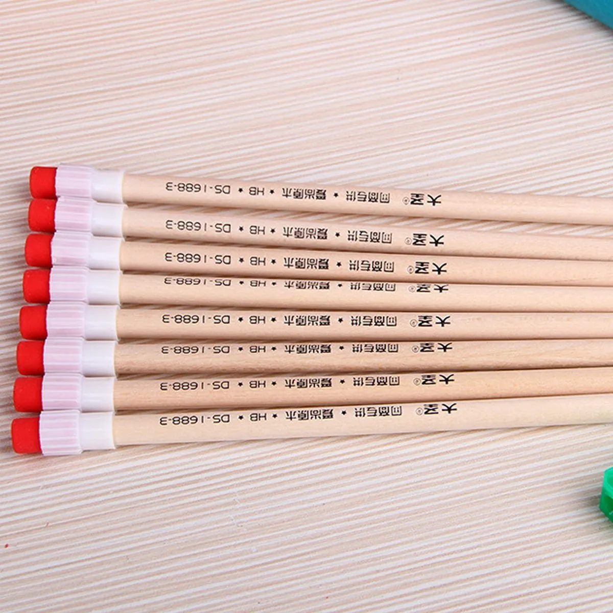 Wood Pencils HB 2 Packs 20ct Unsharpened with Eraser