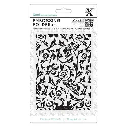 Xcut A6 Embossing Folder - Baroque Florals (XCU 515192)