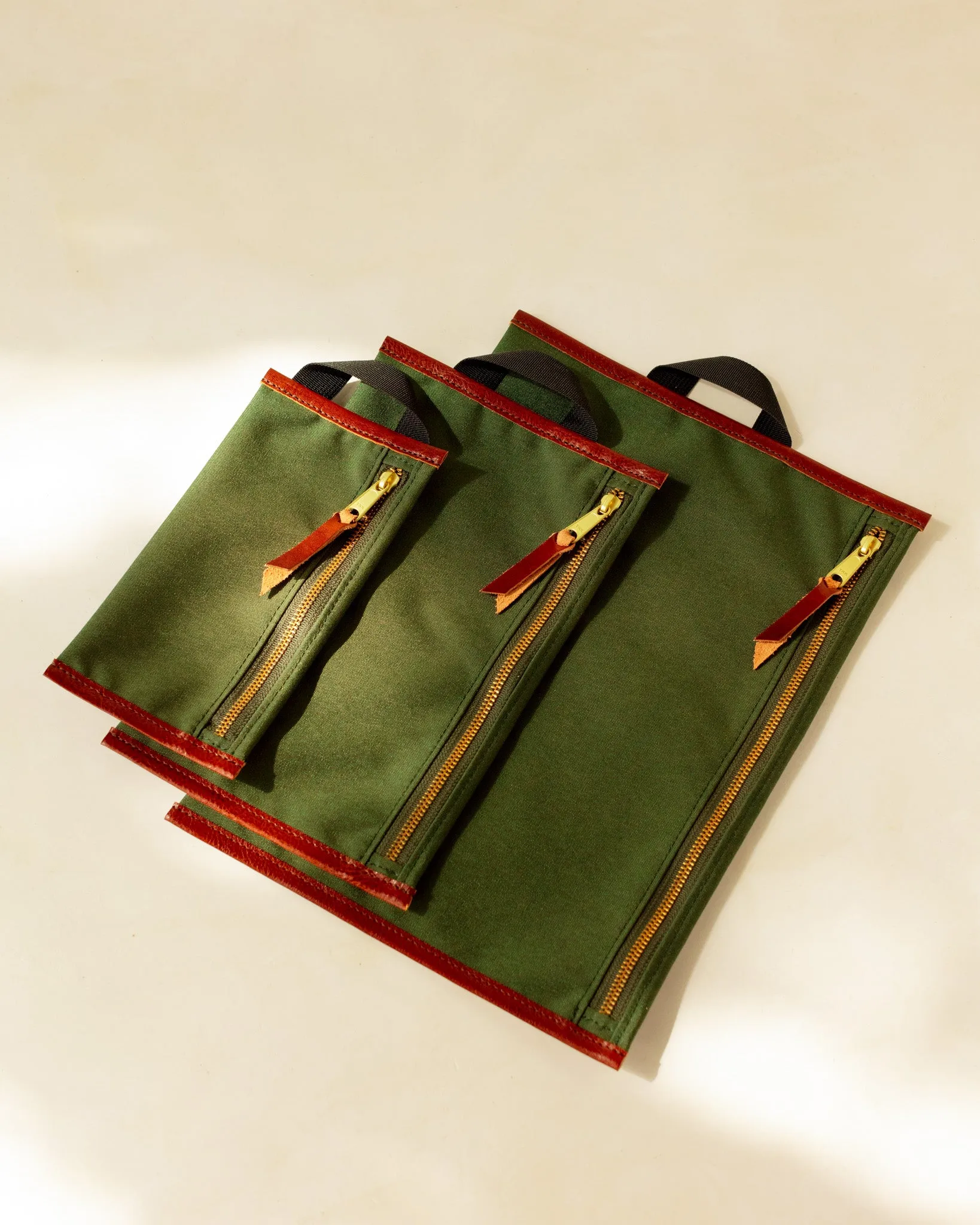 Zip Pouch Set in Nylon